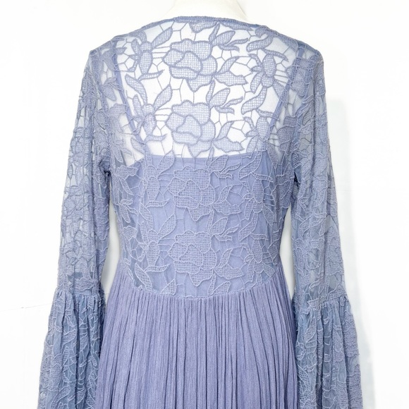 SOLD-Free People Embroidered Lace Crinkle Tunic Dress - Picture 8 of 13